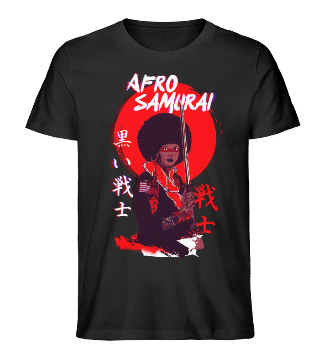 Afro Samurai No.1 - Unisex T-Shirt-Creator T-Shirt ST/ST-Schwarz-Akashiro Shop