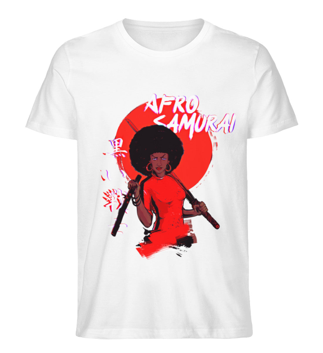 Afro Samurai No.2 - Unisex T-Shirt-Creator T-Shirt ST/ST-Weiss-Akashiro Shop