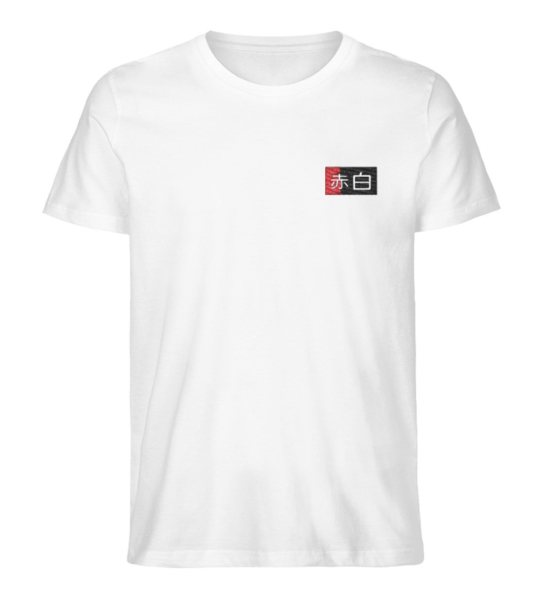 AKASHIRO Bedge - Unisex T-Shirt (aufgestickt)-Creator T-Shirt Stick ST/ST-Weiss-Akashiro Shop